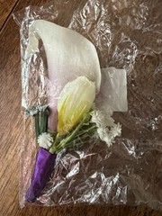 Purple Calla Lily Boutonniere Pins lot of 7
