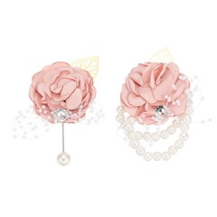 Rose Bridesmaid Wrist Flower Corsage Artificial Bride Wrist Corsage Pink