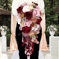 Wedding Bouquet Bridal Bouquet Realistic Decorative Silk Flower Artificial Decor