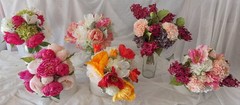 Custom Beautiful Hand Made White, pink, Bridal Wedding Bouquet