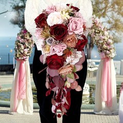 Wedding Bouquet Bridal Bouquet Realistic Decorative Silk Flower Artificial Decor