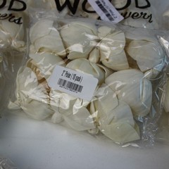 Sola Wood Flowers Lot 12 Packs Ivory Cream 1.5″ Magnolia 2″ Poise 10ct
