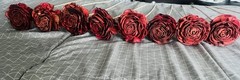 Roses Long Stem Red Roses 10 Rustic Sola Wood Flowers 21” Long