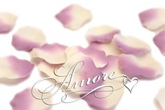 1000 Wedding Silk Rose Petals Extravaganza (Lavender and Light Ivory), Petals &