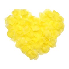 500pcs Artificial Rose Petals Fake Silk Flower Petals for Wedding, Yellow