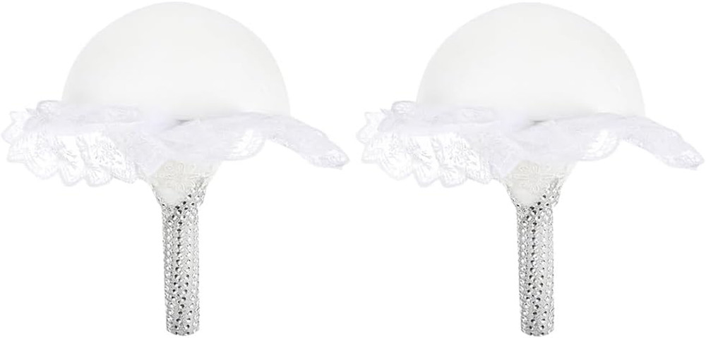 NUOBESTY Bridal Bouquet Holder 9X9X8 Inch Foam Floral Handle for Wedding DIY Art