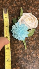 Small Sola Flower Corsage 4” “It’s a Girl/Boy” Child-size