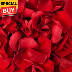180 PCS Dried Real Red Rose Flower Petals Confetti for Wedding, 1.75oz Preserved