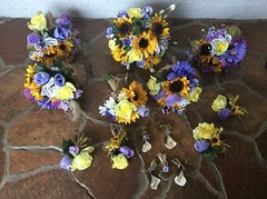 wedding flowers bridal bouquets bridal decorations package 8 bouquets
