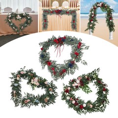 3-Style Artificial Floral Garland, for Wedding Decoration, Artificial Flower