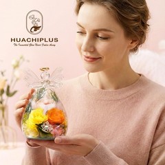 Forever Flower Gifts for Her: Blessed Flowers 3.86×3.86×5.91 inches, Orange