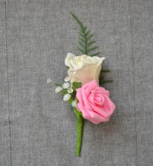 Wedding corsage, wedding buttonhole for guests groom, groomsmen. Variety of colo