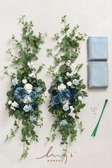 Ling’s Moment Wedding Arch Flowers Kit Pack of 4, 2pcs Artificial Flower Arra…
