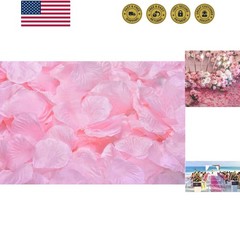 1000 PCS Rose Petals Fake Rose Petals for Romantic Night, Wedding Flower Deco…