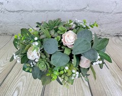 Artificial Wedding Bouquet & Boutonniere Set