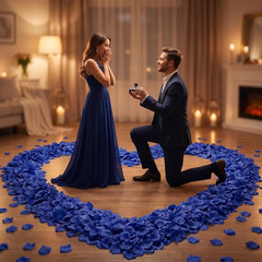 2200 PCS Royal Blue Artificial Rose Petals for Wedding | Royal blue fake rose pe