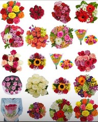 Fresh Multicolor Lily & Carnation Mixed Flower Bouquet Arrangement in Glass Vase
