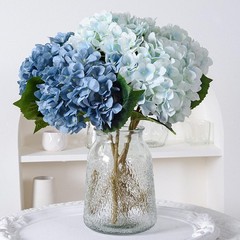 45cm Artificial Hydrangeas Flower Versatile with Stem for Bedrooms Blue