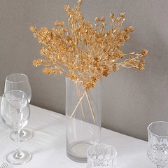 4 GOLD Metallic Artificial Baby’s Breath Flower Bouquets Party Decorations