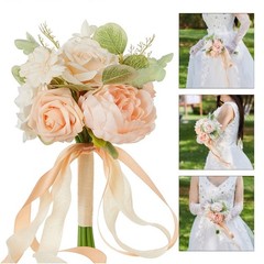 Artificial Flower Bridal Bouquets for Wedding, Ceremony, Anniversary, Valentines