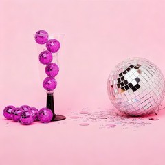 AplusChoice 20PCS 1.6″ Small Disco Ball Mirror Mini Hanging Events Wedding Party