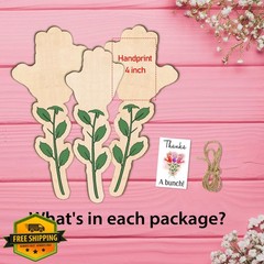 TRUMPETIC Mothers Day Handprint Rose Set 3