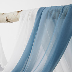 Dusty Blue Wedding Arch Flowers & Drapes Kit – 4 Pack for Ceremony Decor