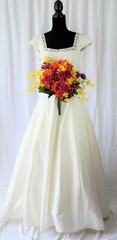 Beautiful and Bright Spring Garden Faux Silk Wedding Bouquet