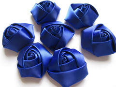 Pack of 20pcs Satin 4d Rose 2″ Craft Wedding Bride-Royal