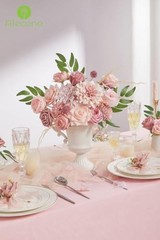 Artificial Flowers, Dusty Pink Silk Fake Flowers for DIY 1 A Dusty Pink