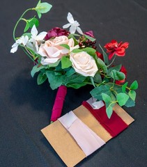 Wedding party floral arrangement pieces