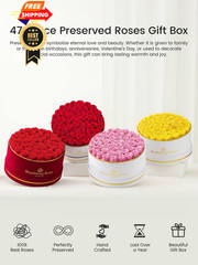 Beaulasting Roses 47 Preserved Forever Flowers Real 47 Roses, Pink
