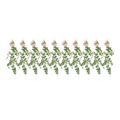 10 Pieces Wedding Chair DIY Decorations, Wedding Aisle Floral Artificial Flowers