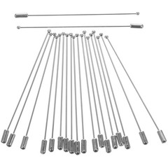 20PCS Pin Stick Metal Safety Brooch Pin Collar Clip Pin Clutches Stick Brooches