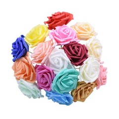 10/25/50Pcs Artificial Rose Flowers Foam Fake Faux Flowers Roses for DIY Wedding