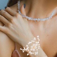 3 Pcs Wedding Hand Flowers Bridesmaid Wrist Corsage Bracelet