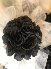 Black and White Wedding Bouquet Set