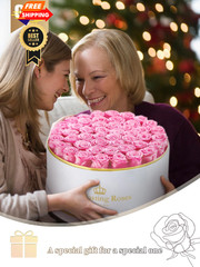 Beaulasting Roses 47 Preserved Forever Flowers Real 47 Roses, Pink