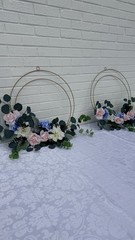 Large Lot Wedding Florals 15 Centerpieces 2 Bouquets Arch Decorations