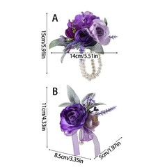 Elegant Faux Floral Arrangements Bride Bridesmaid Ceremony Accessories Optional