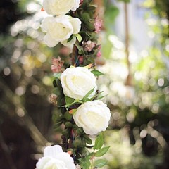 6 feet Garland with Silk Peony Flowers and Leaves Wedding Decorations Supplies