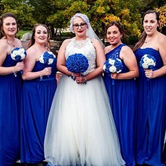 Artificial Flowers 25pcs Real Looking Foam Fake Roses with 25Pcs Royal Blue