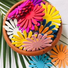 New Crafting Form Sheet Die Cuts Flower pills Artificial New For Party Decorate