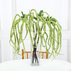 2 Green 36″ Plant Amaranthus Branches Strands with Leaves Wedding Decorations