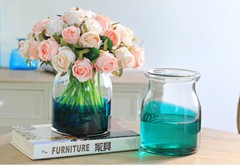 12 Head Artificial Silk Rose Bridal Bouquet Party Home Wedding Decor Cozy Winter