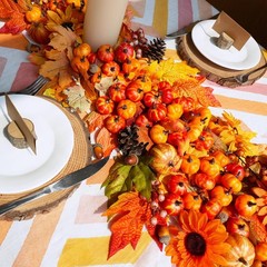 Winlyn 64 Pcs Mini Fall Artificial Harvest Pumpkins Orange Faux Foam