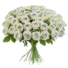 Artificial Flowers Roses Touch Fake Rose Bouquet Flower 50 Purple Heart 50pcs