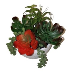 New Artificial Flowers Arrangements Succulent Planter Cactus Centerpiece Floral