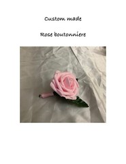 Custom made real touch rose boutonniere…..you choose color
