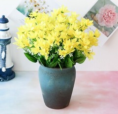 US 4pcs 20 Heads Artificial Garden Orchid Floral Wedding Home Party Decorate